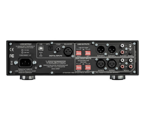 Violectric DHA V590² connectique